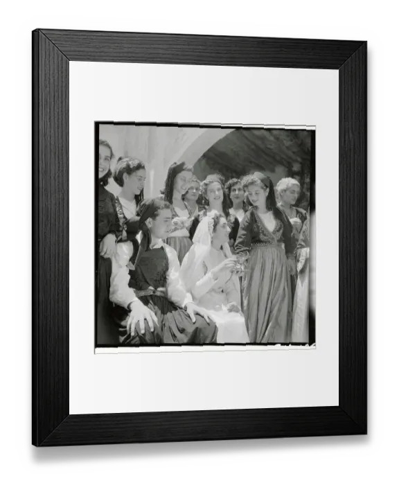 Framed Print : Woman Performing a Cypriot Wedding