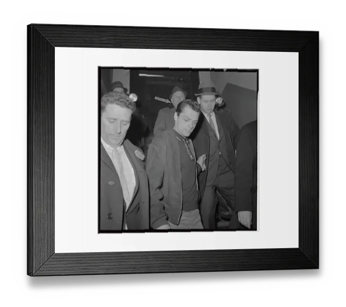 Framed Print : Thomas Gambino Walking Outside New York City Police Station Framed Print : Thomas Gambino Walking Outside New York City Police Station