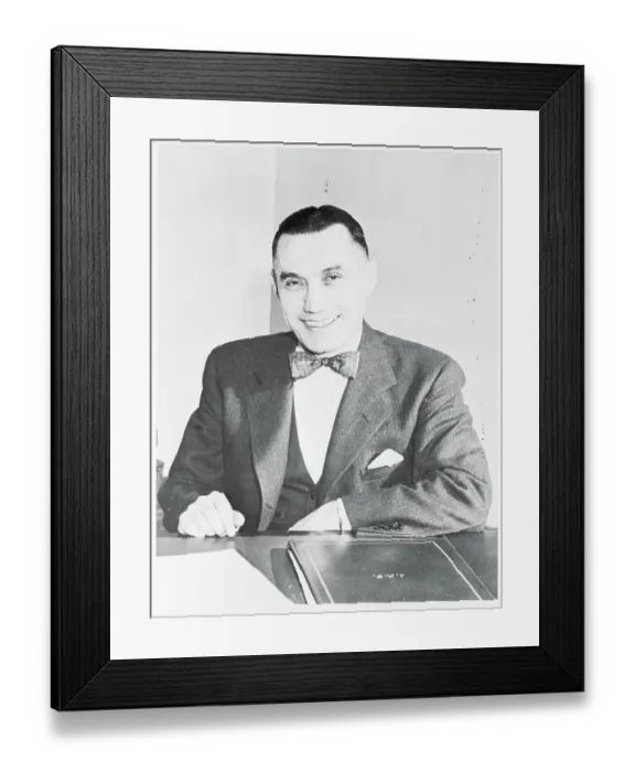 Framed Print : Senator J. Allen Frear Jr. Posing at Desk Framed Print : Senator J. Allen Frear Jr. Posing at Desk