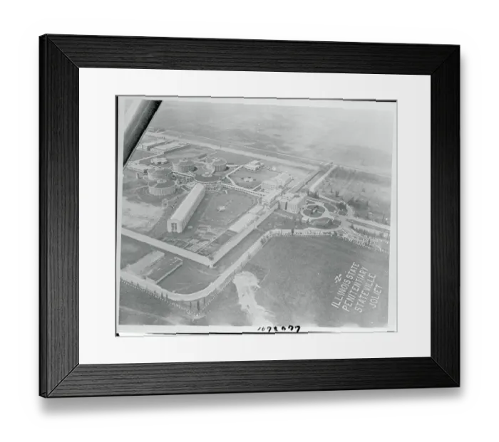 Framed Print : View of Landscape and Lawn Scroll Title at State Prison Framed Print : View of Landscape and Lawn Scroll Title at State Prison