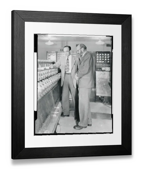 Framed Print : Mrr. J.C. Chu and Dr. Donald A. Flanders Framed Print : Mrr. J.C. Chu and Dr. Donald A. Flanders