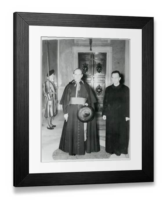Framed Print : Giovanni Battista Montini and Pope VI Framed Print : Giovanni Battista Montini and Pope VI