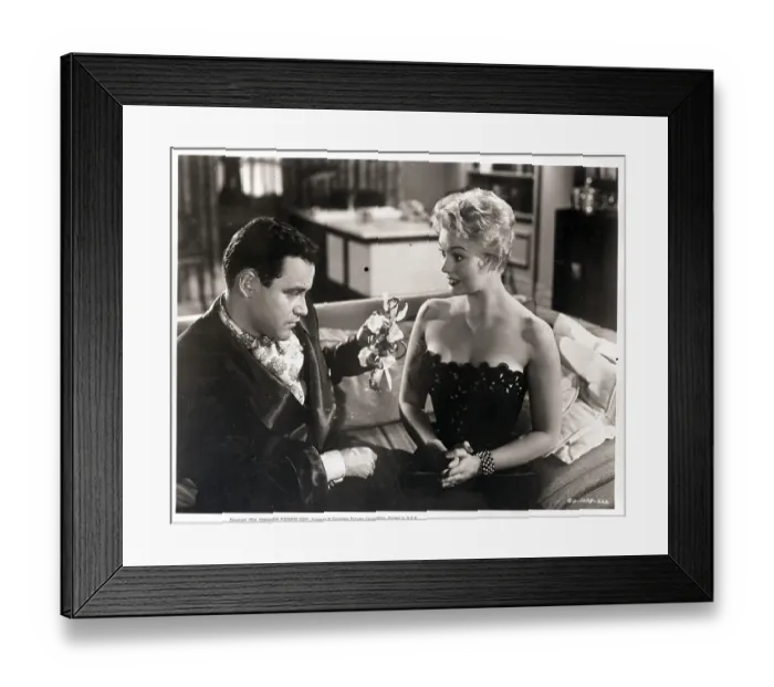 Framed Print : Movie Scene with Jack Lemmon and Kim Novak Framed Print : Movie Scene with Jack Lemmon and Kim Novak
