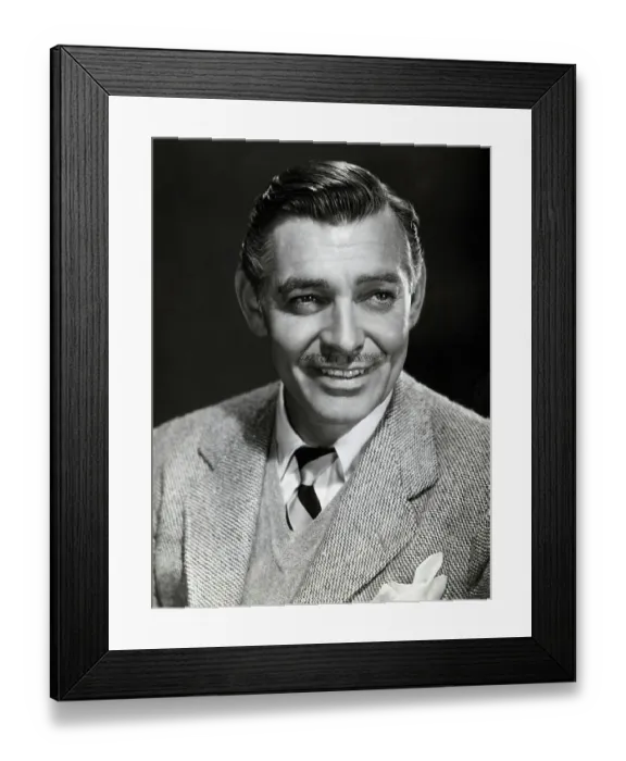 Framed Print : Clark Gable In Publicity Handout; 1954 Framed Print : Clark Gable In Publicity Handout; 1954