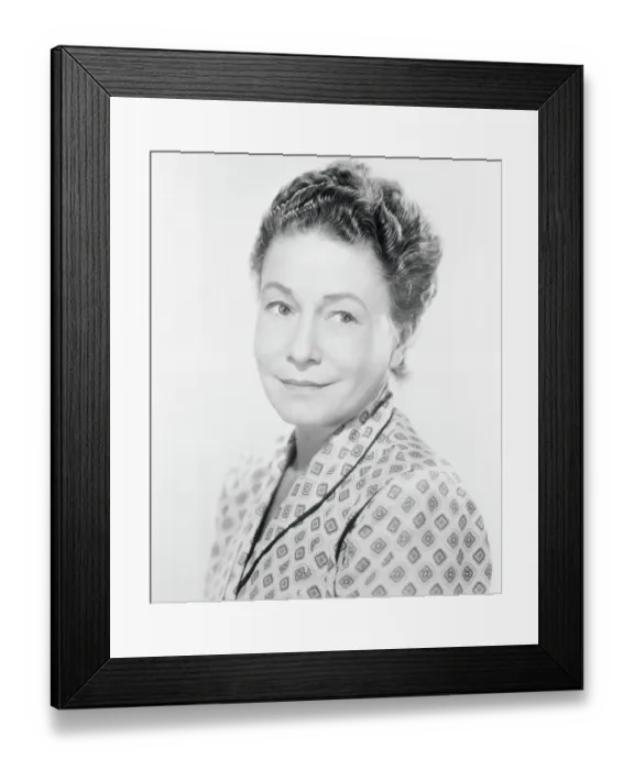 Framed Print : Portrait of Thelma Ritter Smiling Framed Print : Portrait of Thelma Ritter Smiling