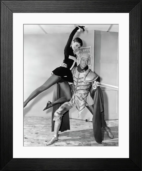 Framed Print : Mel Ferrer and Audrey Hepburn in Costumes Framed Print : Mel Ferrer and Audrey Hepburn in Costumes
