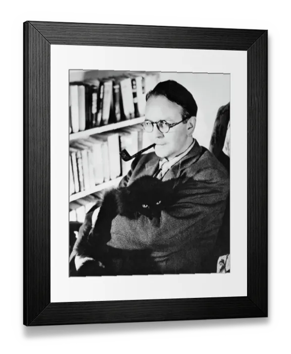 Framed Print : Author Raymond Chandler in His Study Framed Print : Author Raymond Chandler in His Study