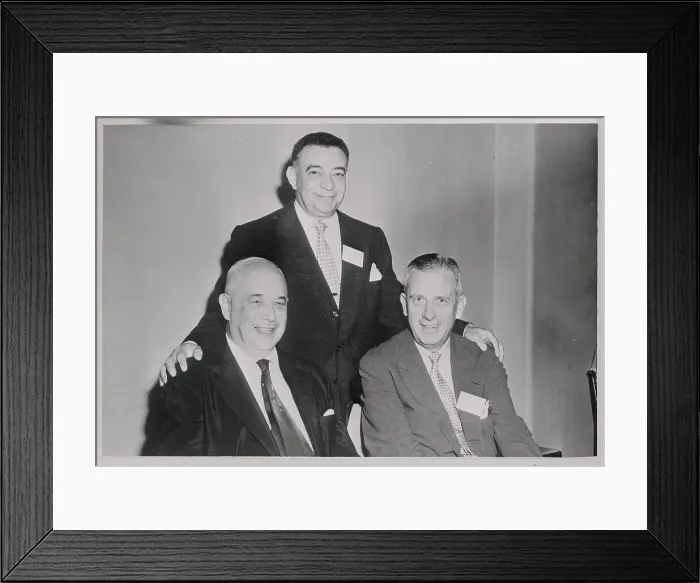 Framed Print : Portraits of Samuel Leibwitz, Edward Silvers, and Miles McDonald Framed Print : Portraits of Samuel Leibwitz, Edward Silvers, and Miles McDonald