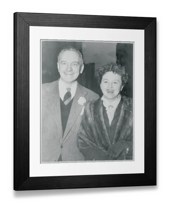 Framed Print : Portrait of Mr. & Mrs. Frederic Merch