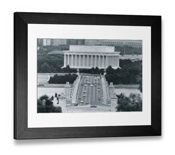 Framed Print : View of Lincoln Memorial Framed Print : View of Lincoln Memorial