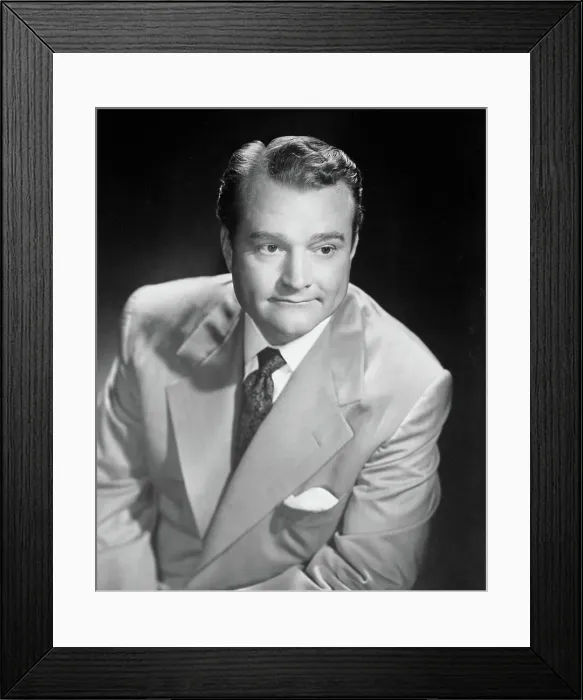 Framed Print : Portrait of Red Skelton in Suit and Tie Framed Print : Portrait of Red Skelton in Suit and Tie