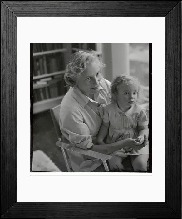 Framed Print : Eleanor Warren Penn Holding Little Girl