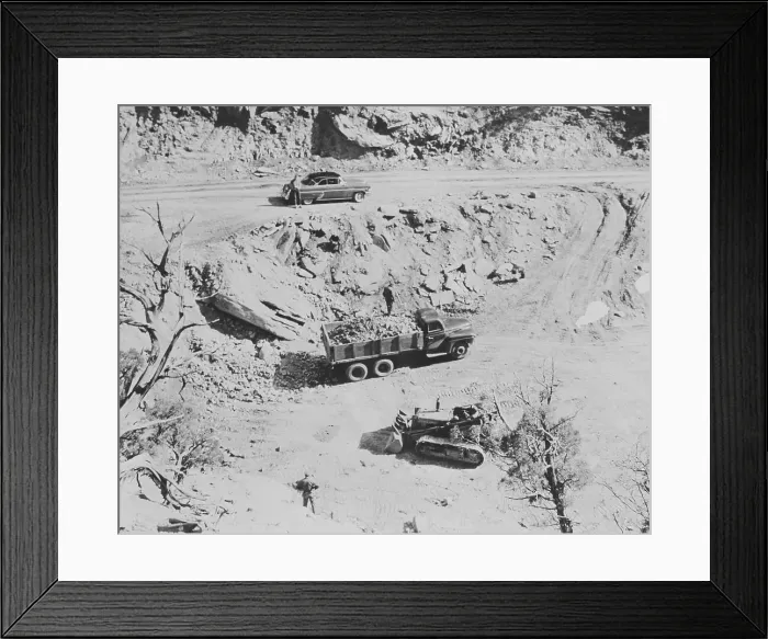Framed Print : Overhead Of Truck Full Of Uranium Ore Framed Print : Overhead Of Truck Full Of Uranium Ore