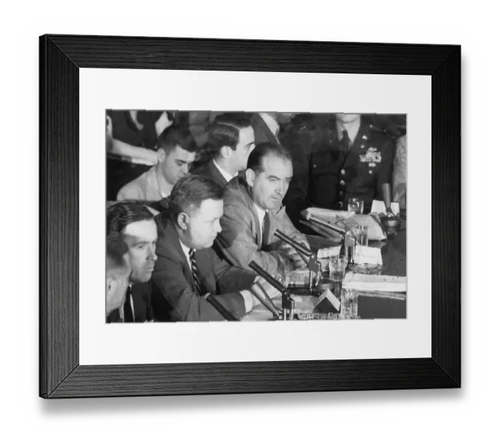 Framed Print : Joseph Mccarthy Seated At Hearings Framed Print : Joseph Mccarthy Seated At Hearings