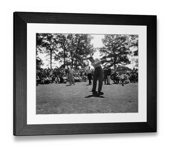 Framed Print : Richard Nixon Swinging a Golf Club Framed Print : Richard Nixon Swinging a Golf Club