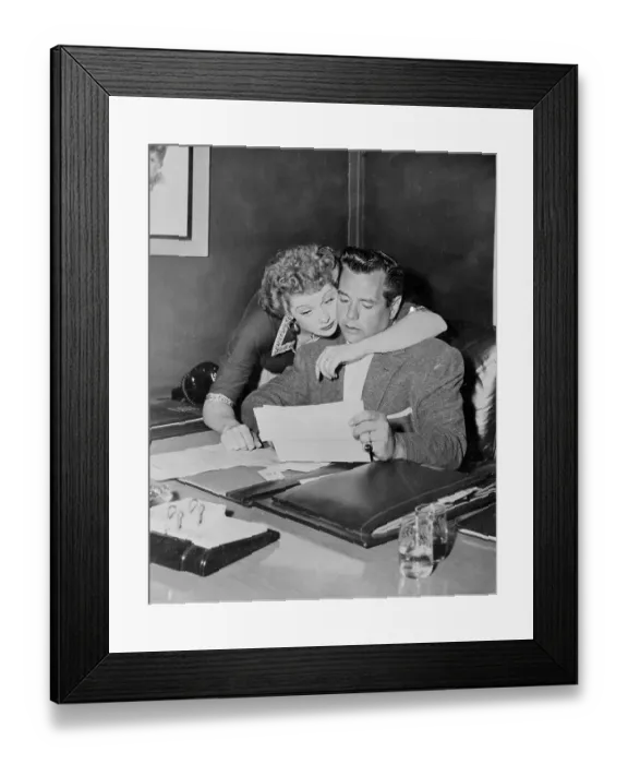 Framed Print : Lucille Ball and Desi Arnaz Framed Print : Lucille Ball and Desi Arnaz