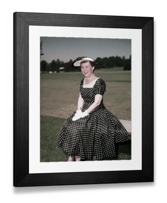 Framed Print : Portrait of Mamie Eisenhower Framed Print : Portrait of Mamie Eisenhower