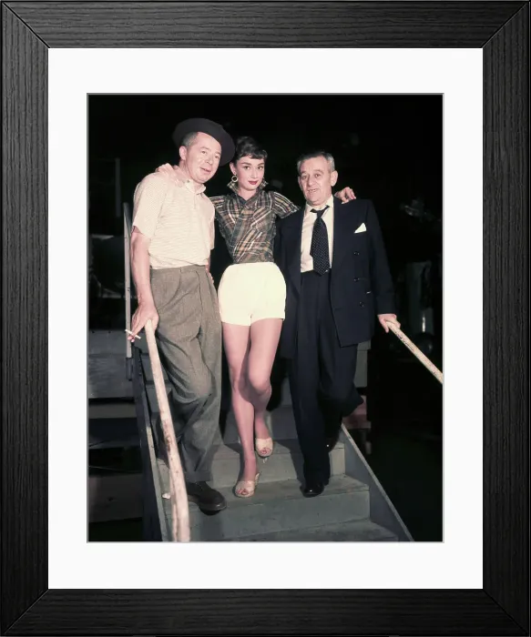 Framed Print : Billy Wilder, Audrey Hepburn and William Wyler Framed Print : Billy Wilder, Audrey Hepburn and William Wyler