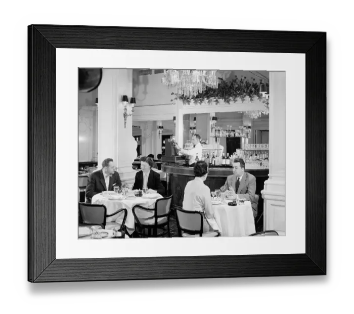 Framed Print : Bar in Hotel Algonquin Framed Print : Bar in Hotel Algonquin