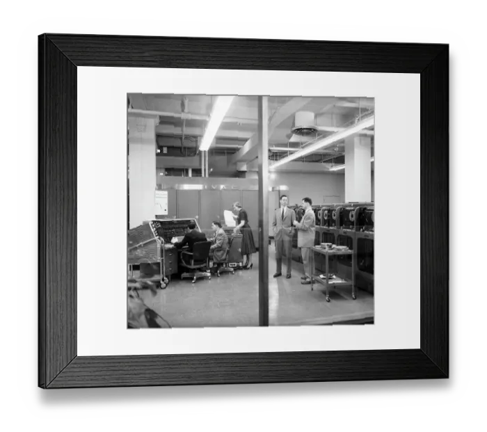 Framed Print : UNIVAC Mainframe