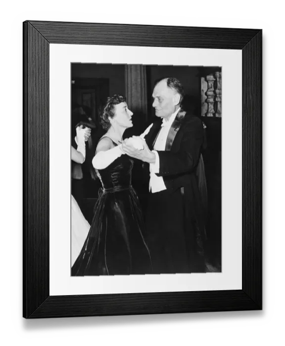 Framed Print : Nobel Prize Winner John Enders Dancing with His Wife Framed Print : Nobel Prize Winner John Enders Dancing with His Wife