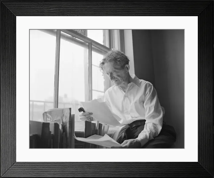 Framed Print : Max Bodenheim Reading by Window Framed Print : Max Bodenheim Reading by Window