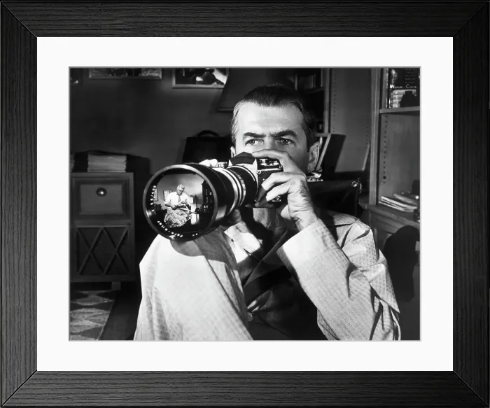 Framed Print : Jimmy Stewart as L.B. Jeffries in Rear Window Framed Print : Jimmy Stewart as L.B. Jeffries in Rear Window