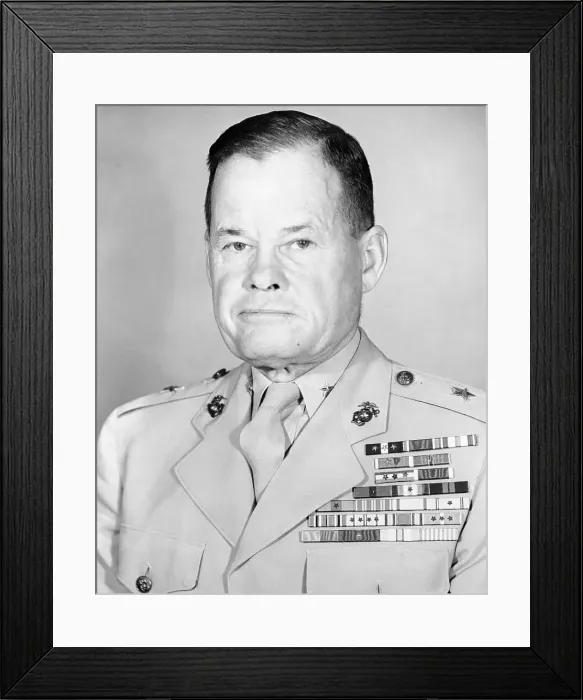 Framed Print : Marine Corps General Lewis B. Puller Framed Print : Marine Corps General Lewis B. Puller