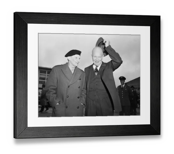 Framed Print : President Eisenhower with General Montgomery Framed Print : President Eisenhower with General Montgomery