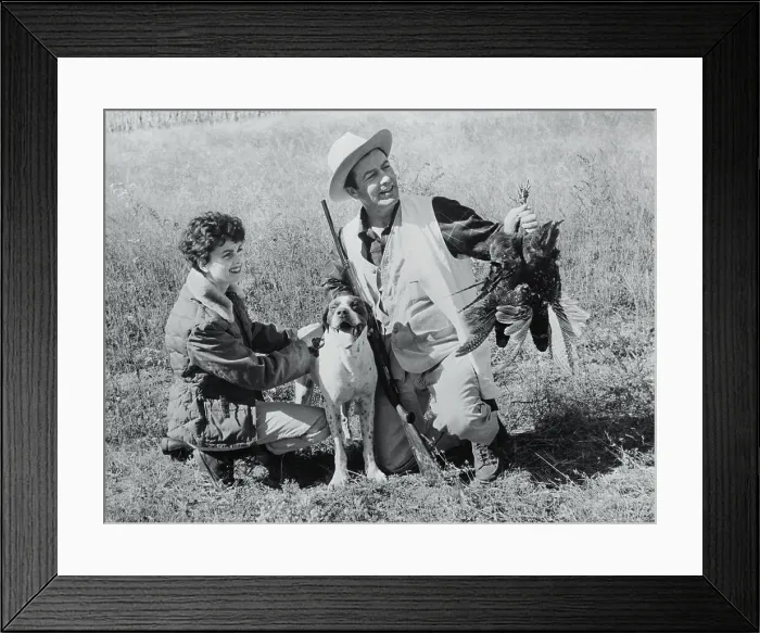 Framed Print : Robert Taylor Holding a Pheasant Framed Print : Robert Taylor Holding a Pheasant