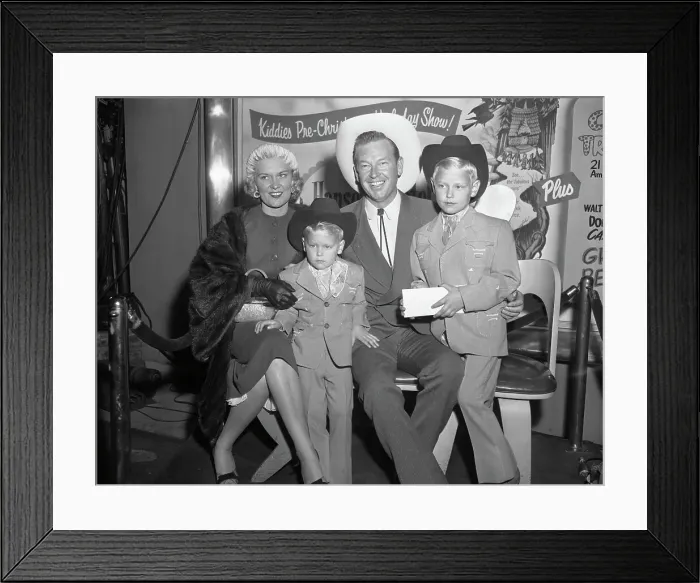 Framed Print : Portrait of Rex Allen and His Family Framed Print : Portrait of Rex Allen and His Family