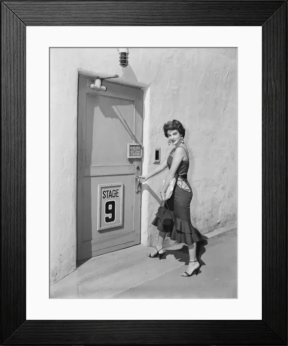 Framed Print : Allison Hayes Walking to a Door Framed Print : Allison Hayes Walking to a Door