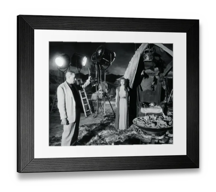 Framed Print : Allison Hayes Standing on a Movie Set Framed Print : Allison Hayes Standing on a Movie Set