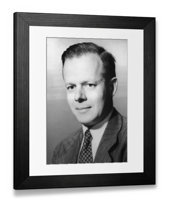 Framed Print : Portrait of Thomas Weller Framed Print : Portrait of Thomas Weller