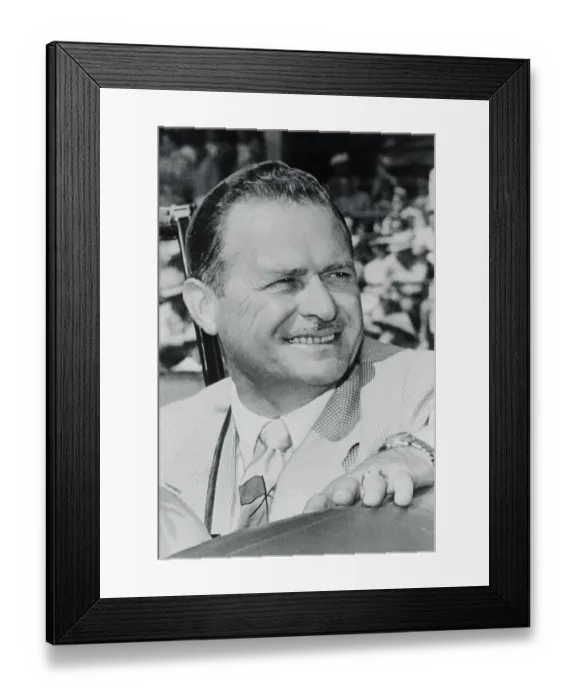 Framed Print : Portrait of Wilbur Shaw Framed Print : Portrait of Wilbur Shaw