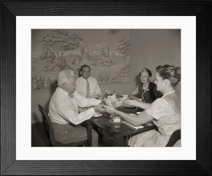 Framed Print : Joseph McCarthy Dining with Friends Framed Print : Joseph McCarthy Dining with Friends