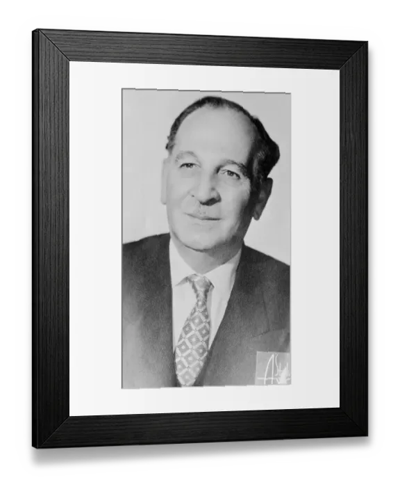 Framed Print : Portrait of Sami Bey Solh Framed Print : Portrait of Sami Bey Solh