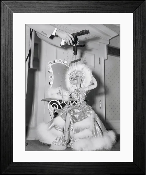 Framed Print : Portrait of a String Puppet Framed Print : Portrait of a String Puppet