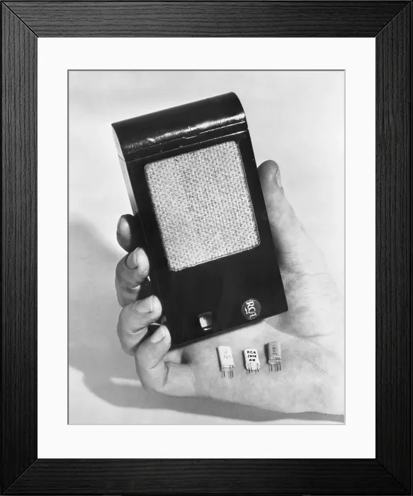 Framed Print : Transistor Radio and Miniature Transistors Framed Print : Transistor Radio and Miniature Transistors