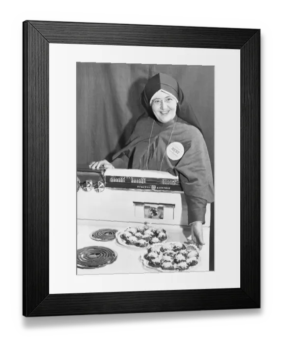 Framed Print : Hawaiian Nun Aims for Cookery Prize Framed Print : Hawaiian Nun Aims for Cookery Prize