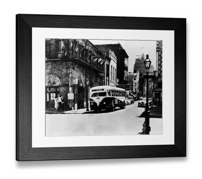 Framed Print : Bourbon Street, Bus Named Desire Framed Print : Bourbon Street, Bus Named Desire