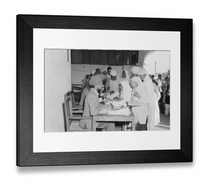 Framed Print : Hindu Reimbursement Station Assisting Refugees Framed Print : Hindu Reimbursement Station Assisting Refugees