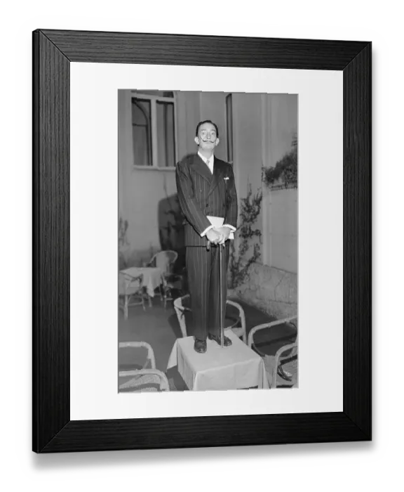 Framed Print : Painter Salvador Dali in Rome Framed Print : Painter Salvador Dali in Rome