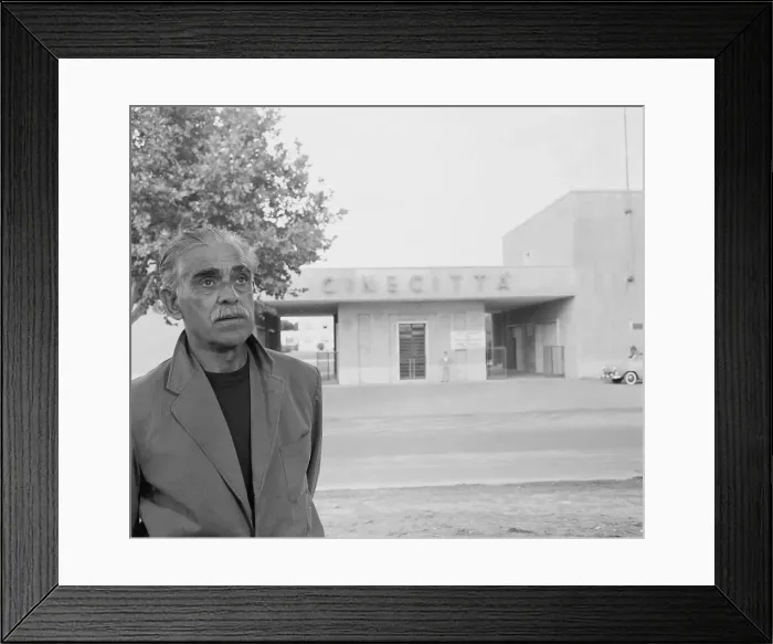 Framed Print : Boris Karloff Outside Cinecitta Movie Studios Framed Print : Boris Karloff Outside Cinecitta Movie Studios