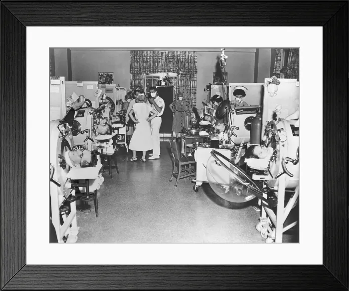 Framed Print : View of Hospital Room with Employees and Equipment Framed Print : View of Hospital Room with Employees and Equipment