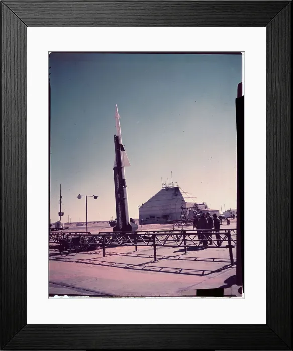 Framed Print : Missile Standing Ready for Launch