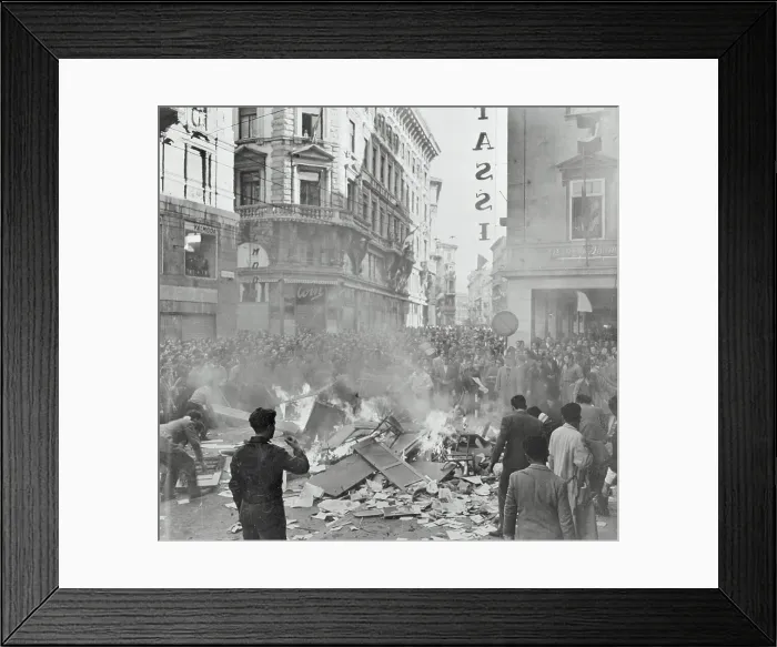 Framed Print : Unrest in Street Framed Print : Unrest in Street