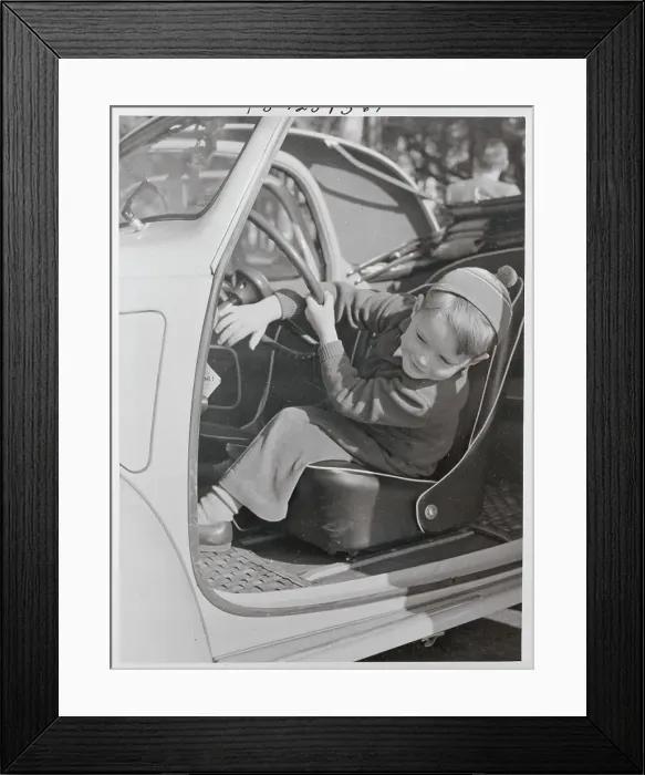 Framed Print : Robertino Rossellini Driving Vehicle Framed Print : Robertino Rossellini Driving Vehicle
