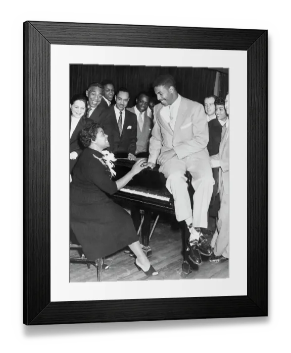 Framed Print : Jazz Star Serenading Husband Framed Print : Jazz Star Serenading Husband