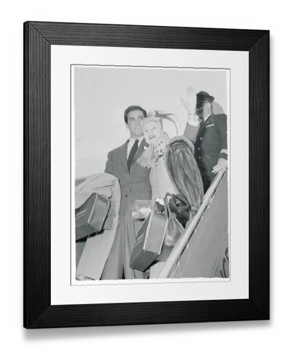Framed Print : Portrait of Ginger Rogers with Jacques Bergerac Framed Print : Portrait of Ginger Rogers with Jacques Bergerac